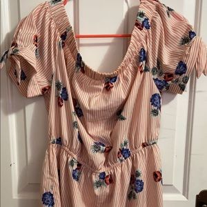 Off the shoulder floral dress
